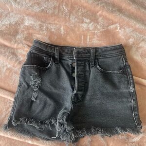 Hollister Black Denim Shorts